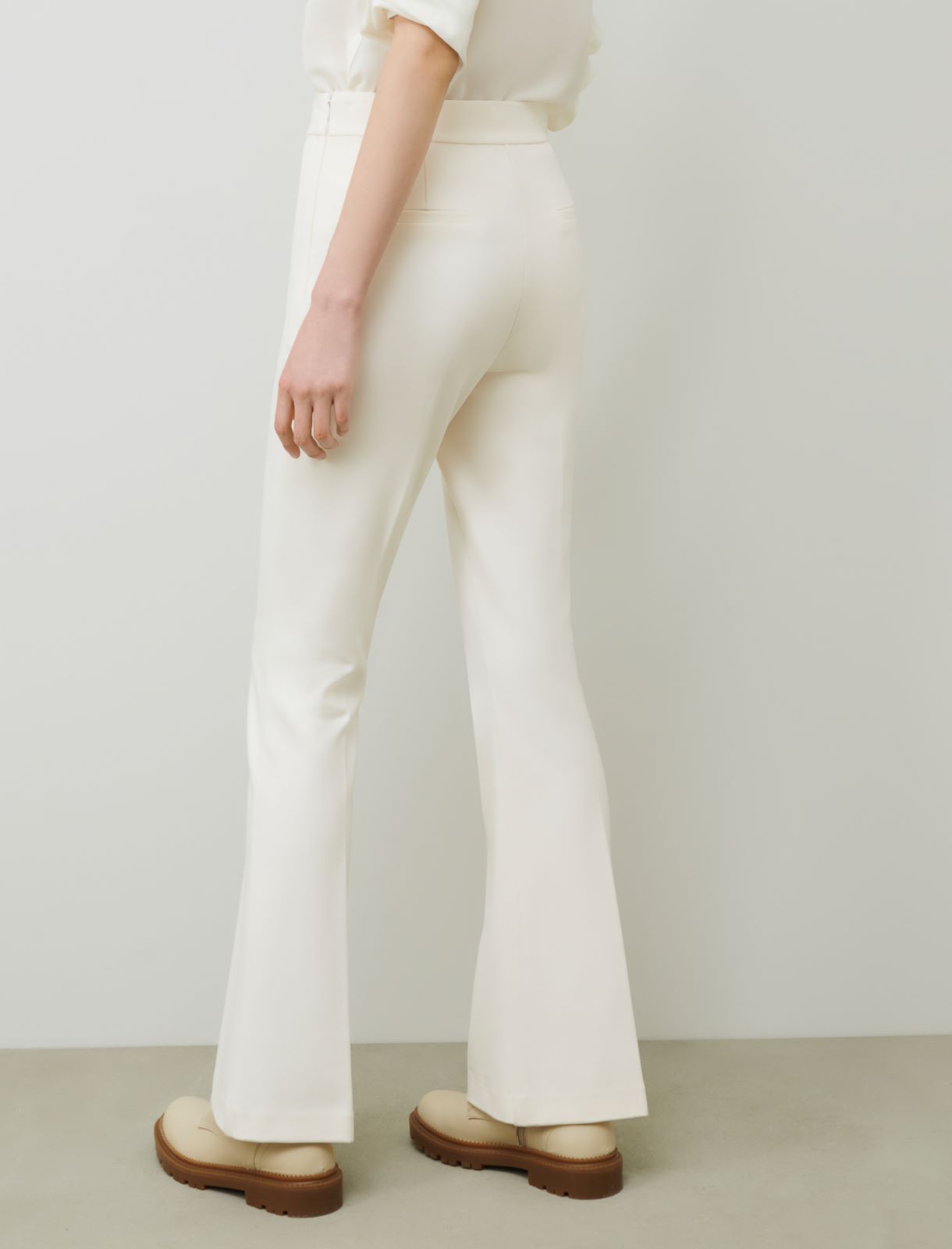 Flared trousers - White - Marella - 2