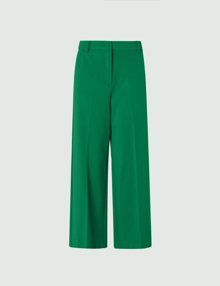 Jacquard trousers - Green - Marella - 2