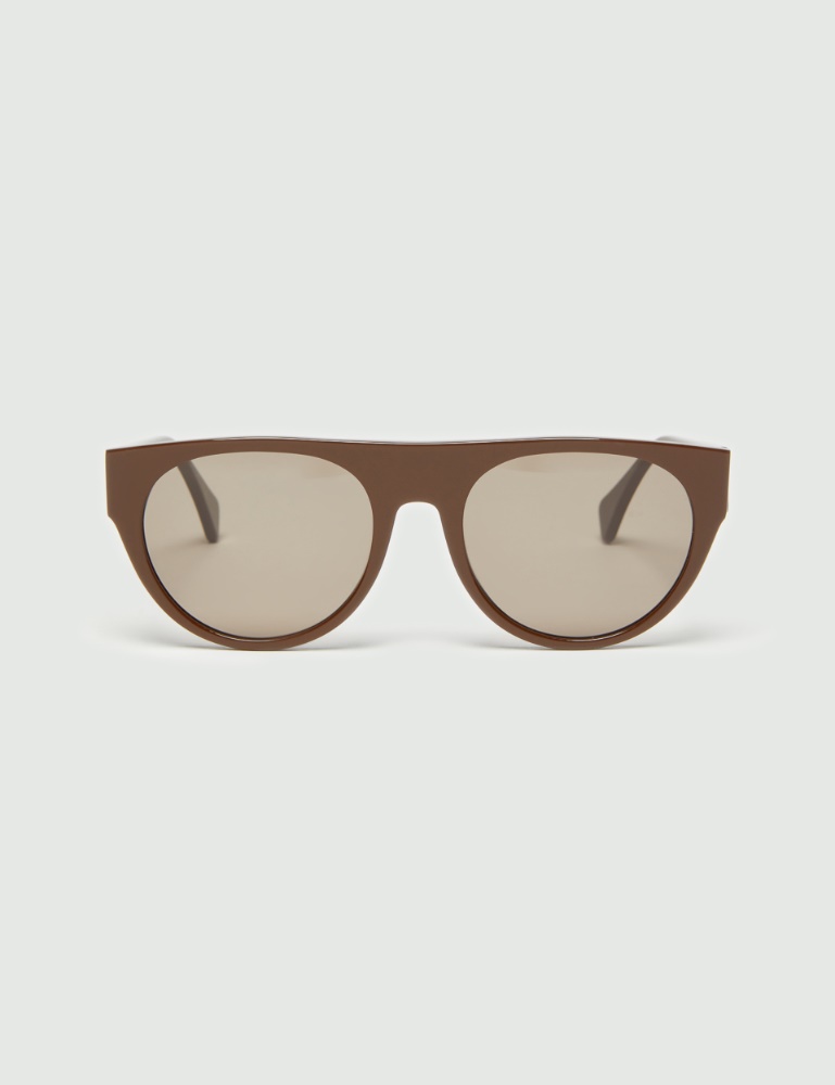 Square sunglasses - Dark brown - Marella