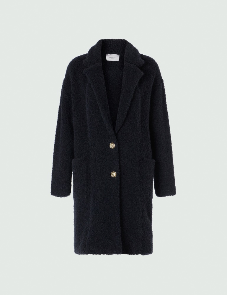 Bouclé coat - Navy - Marella - 2