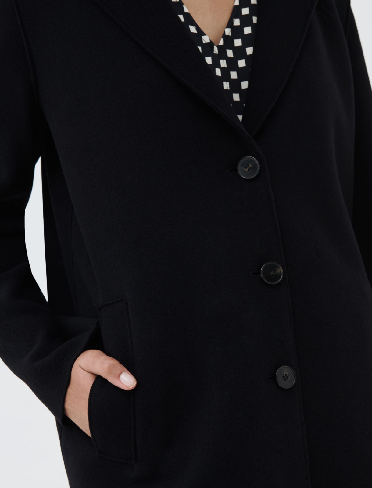 Manteau en maille - Noir - Marella - 4