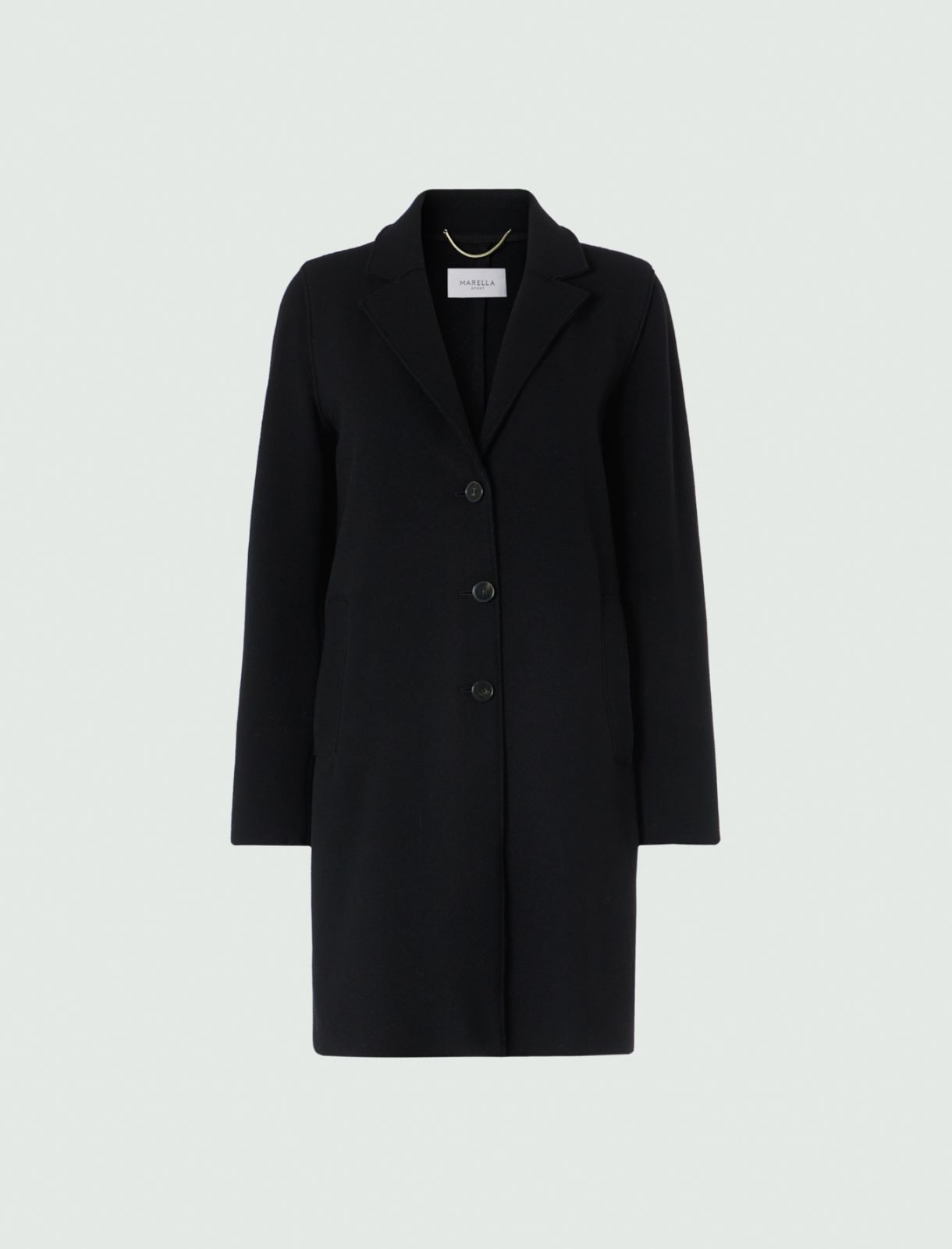 Knitted coat - Black - Marella - 5