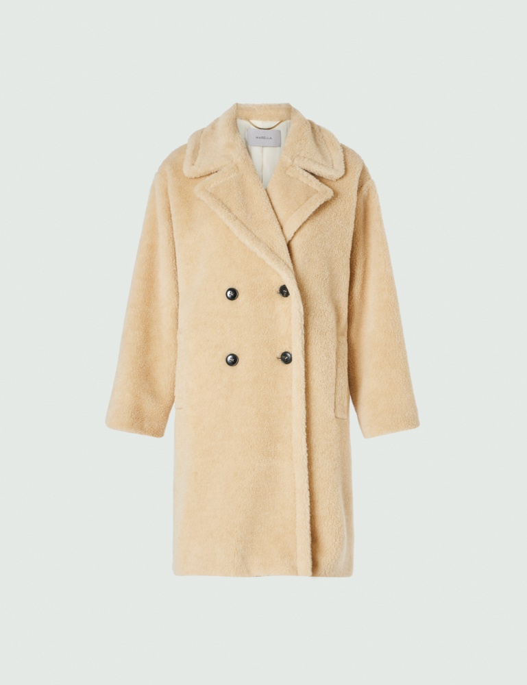 A Line Cotton Voile Trench Coat With Inside Cropped Jacket in Blue Womens Clothing Coats Raincoats and trench coats 