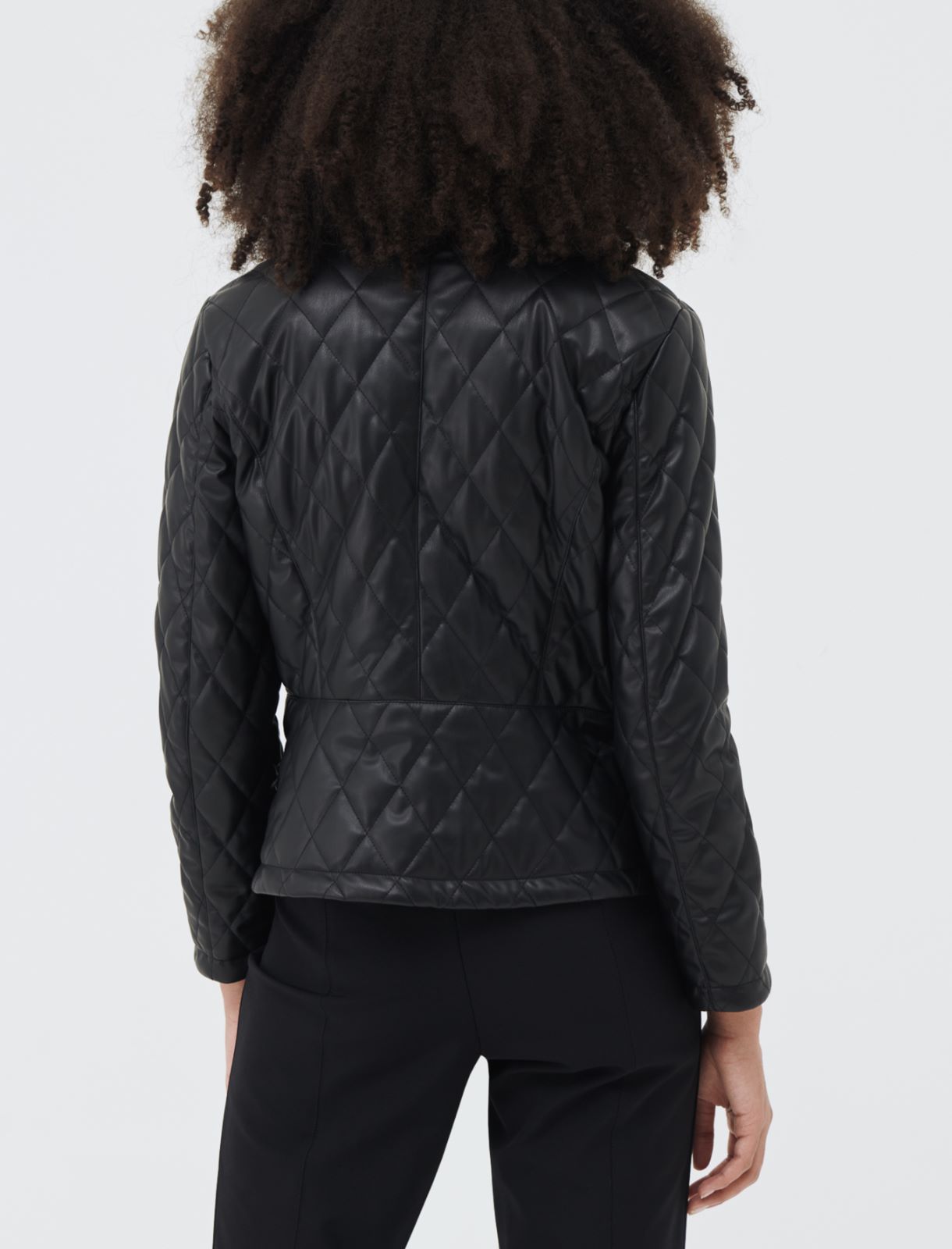 Coated jacket - Black - Marina Rinaldi - 2