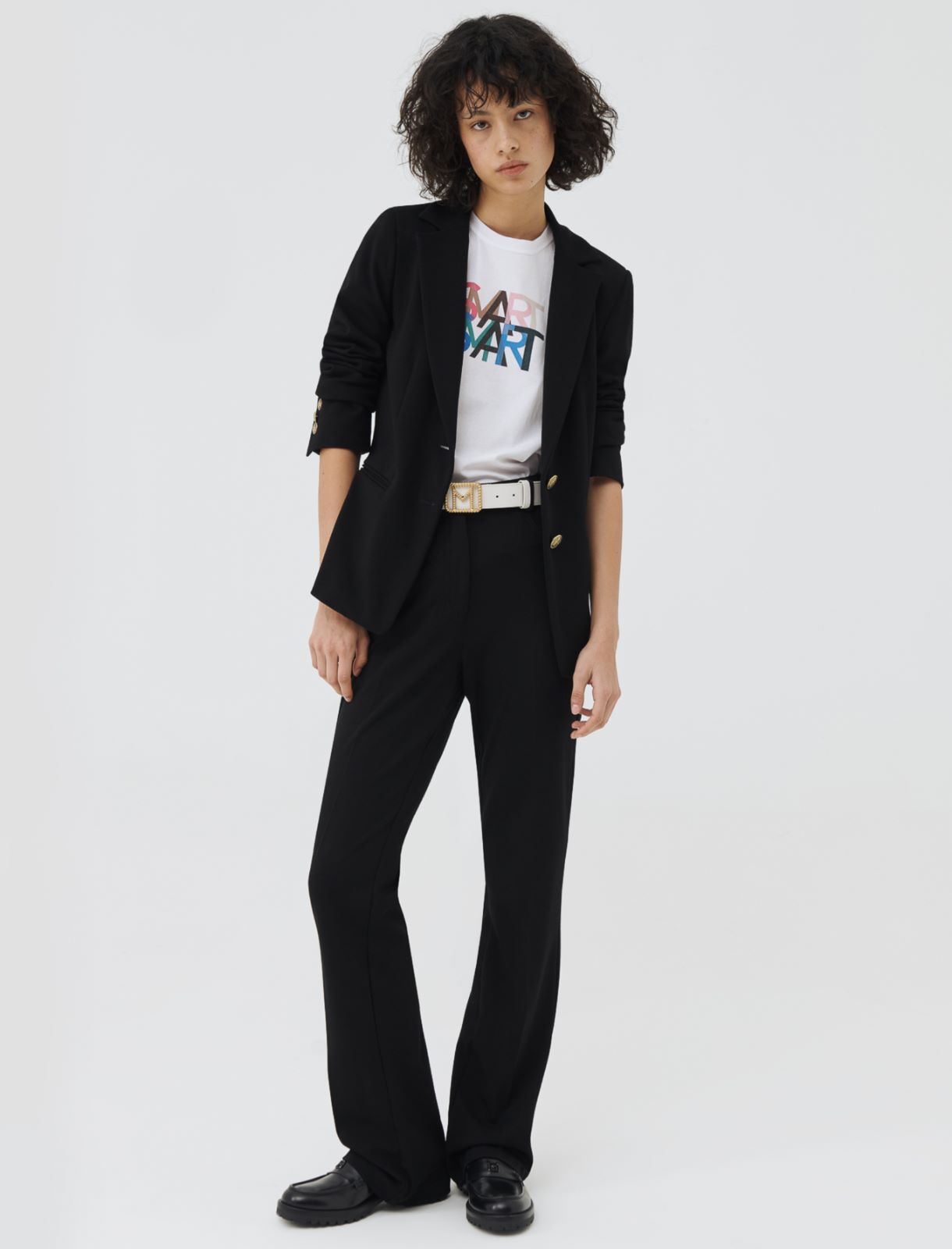 Jersey blazer, black - Marella