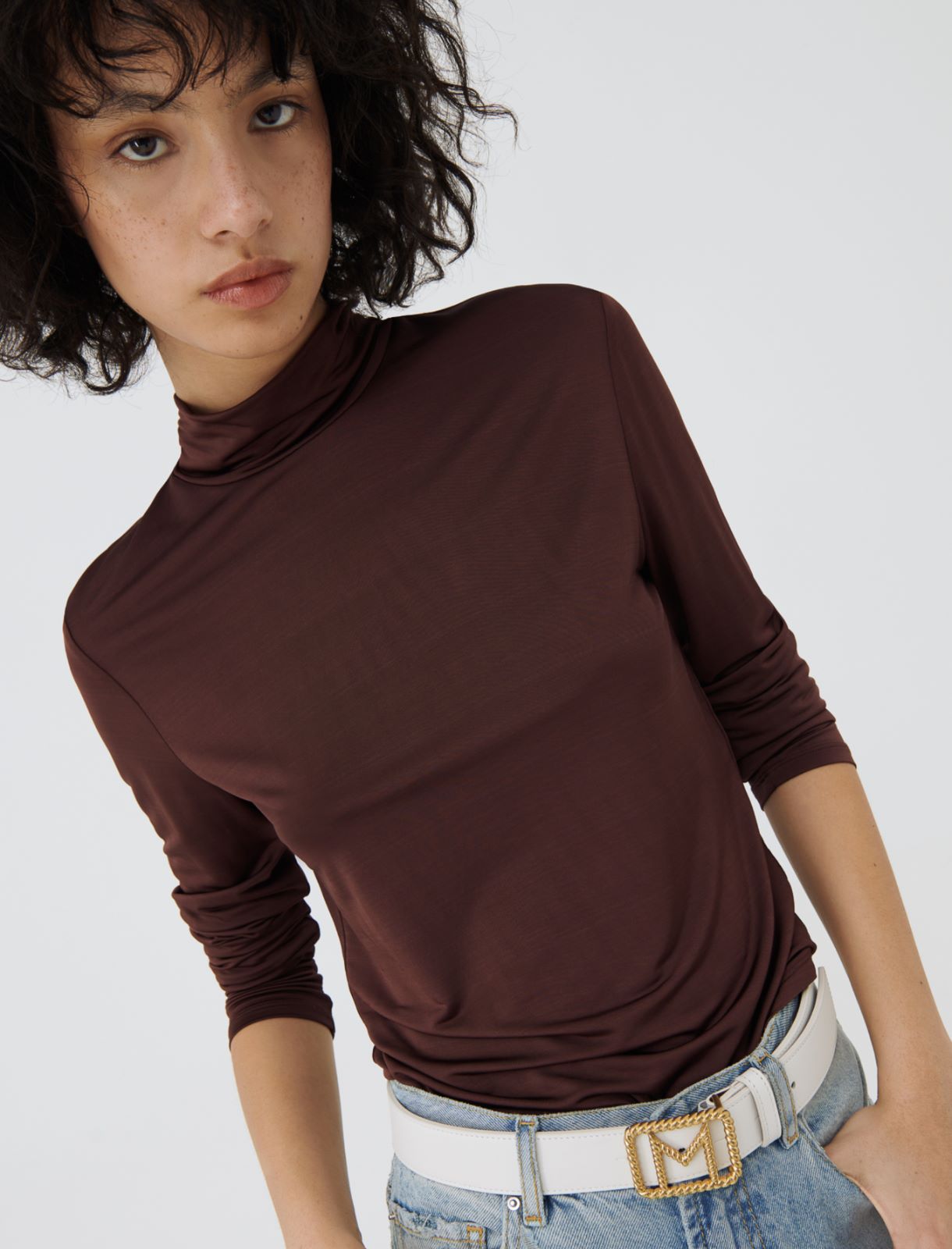 Slim-fitting T-shirt - Brown - Marina Rinaldi - 3