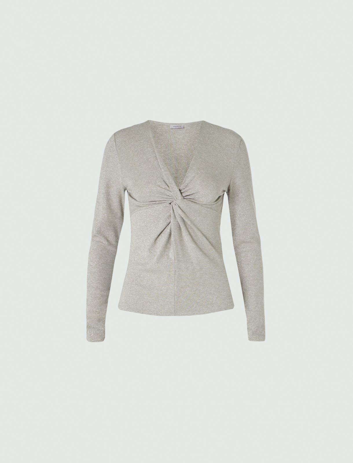 Slim-fit top - Light grey - Marina Rinaldi - 5