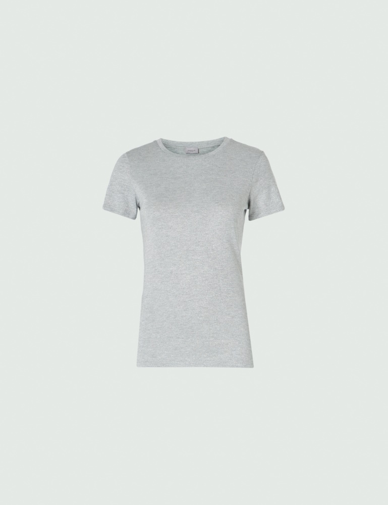 Lurex T-shirt - Silver - Marella - 2