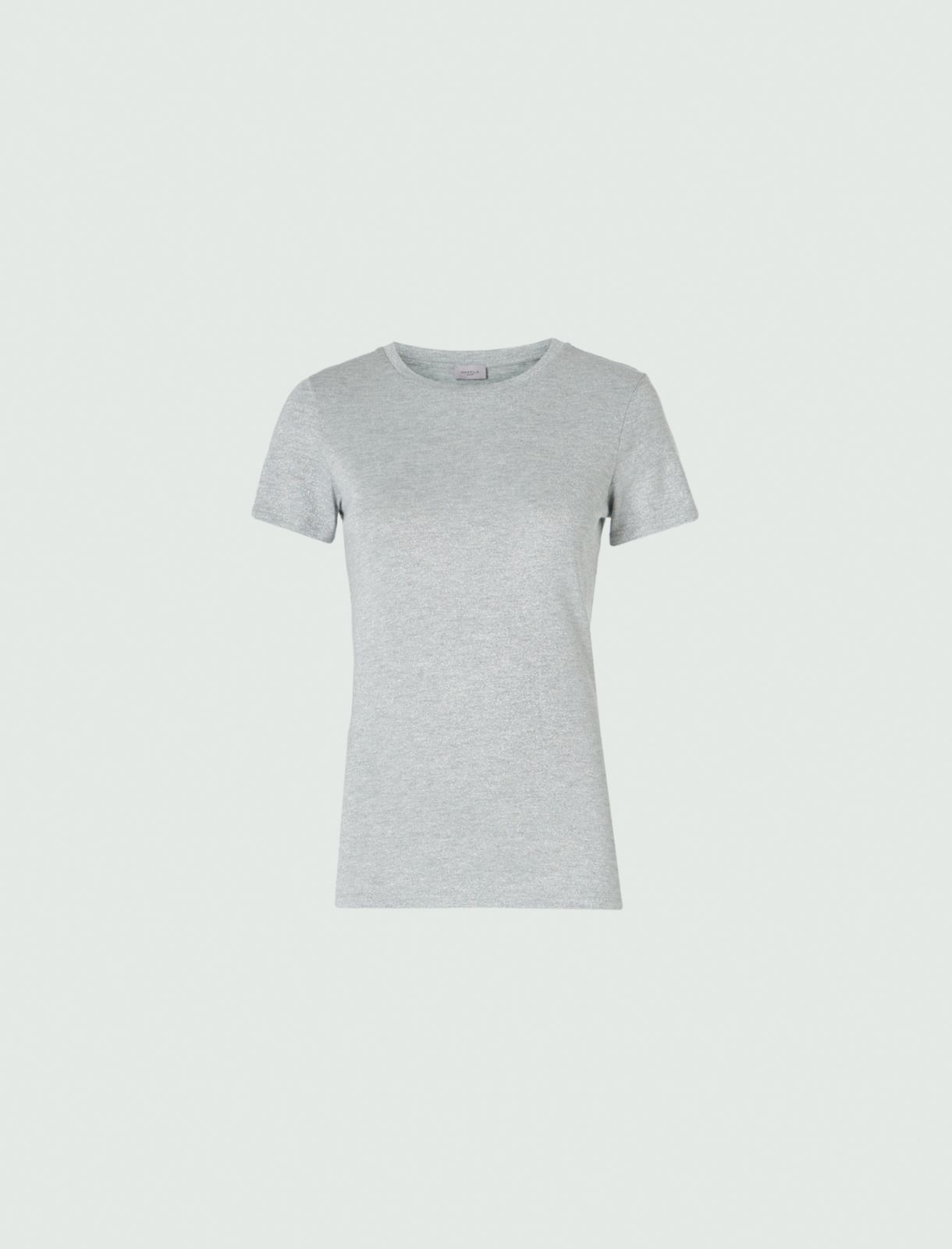 Lurex T-shirt - Silver - Marina Rinaldi