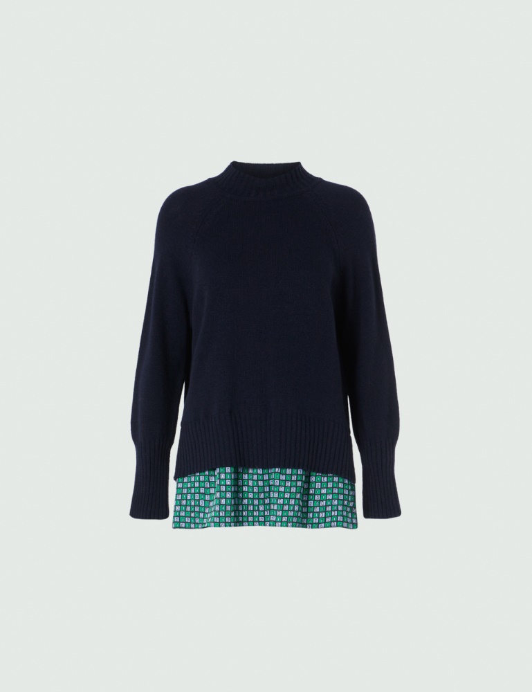 Wool-blend sweater - Navy - Marella - 2