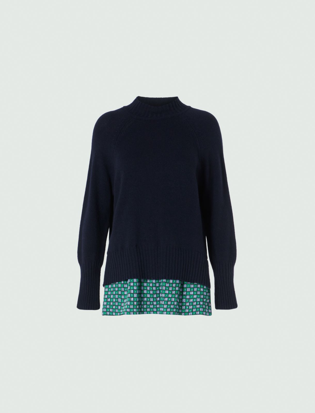 Wool-blend sweater - Navy - Marella