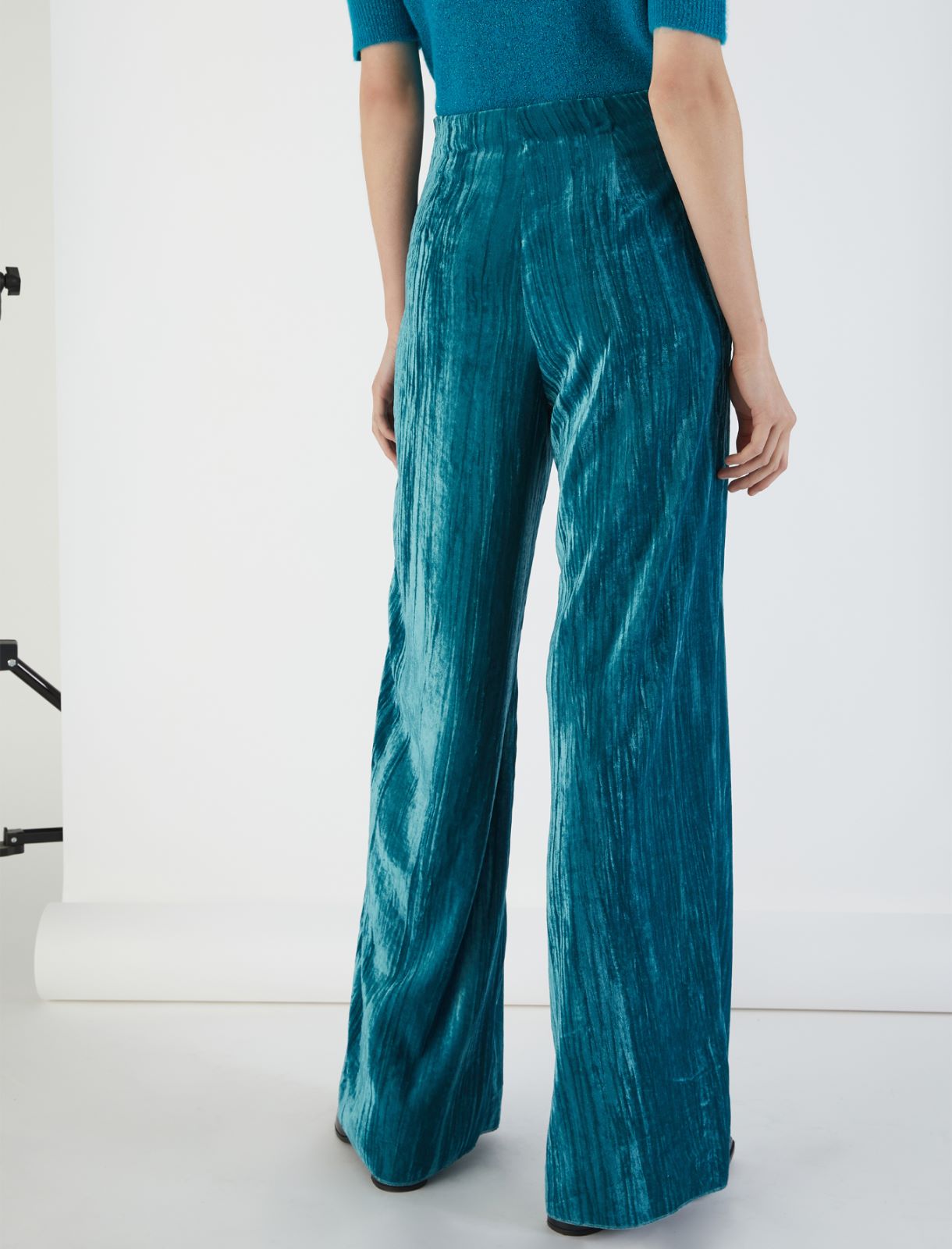 Pantalon en velours - Bleu paon - Marella - 2