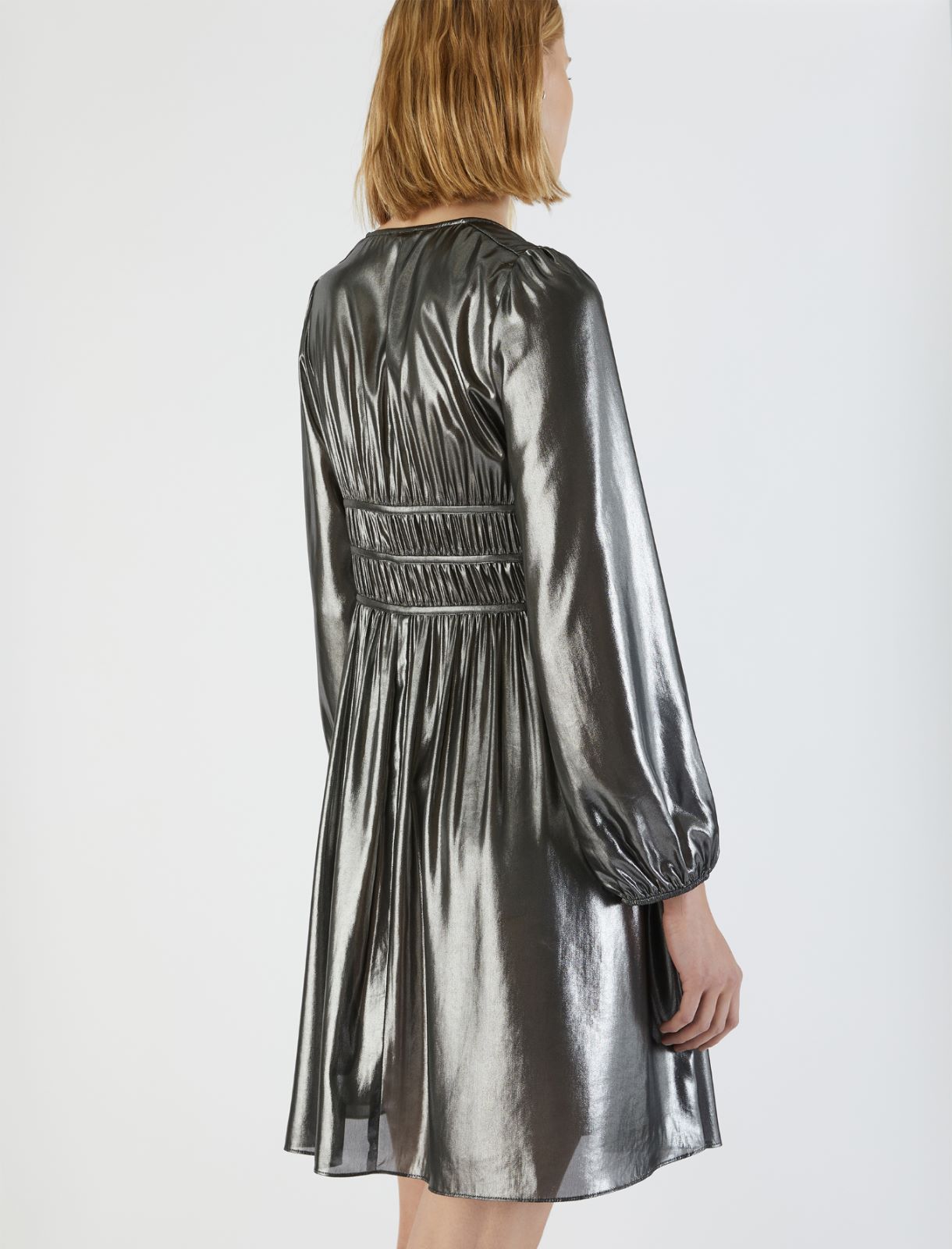 Abito laminato, argento | Marella Abito laminato - Argento - Marella - 3