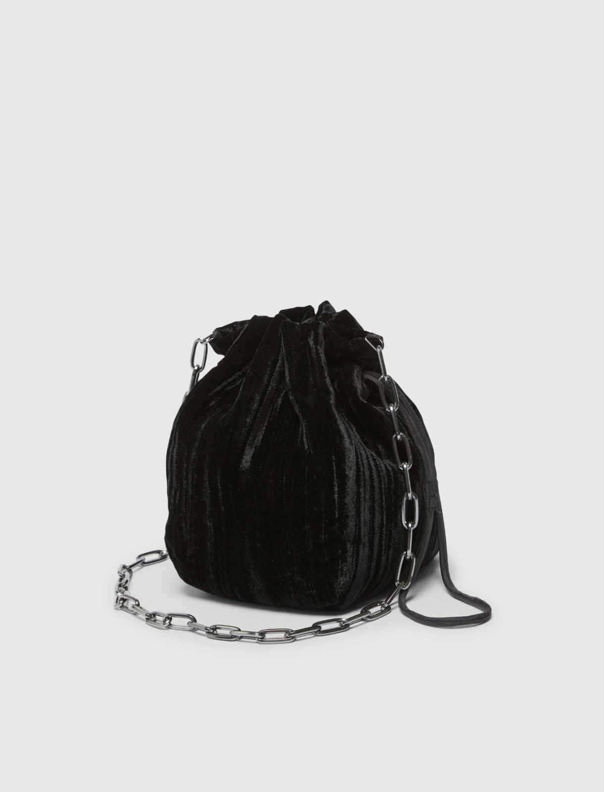 Velvet bag - Black - Marella - 2