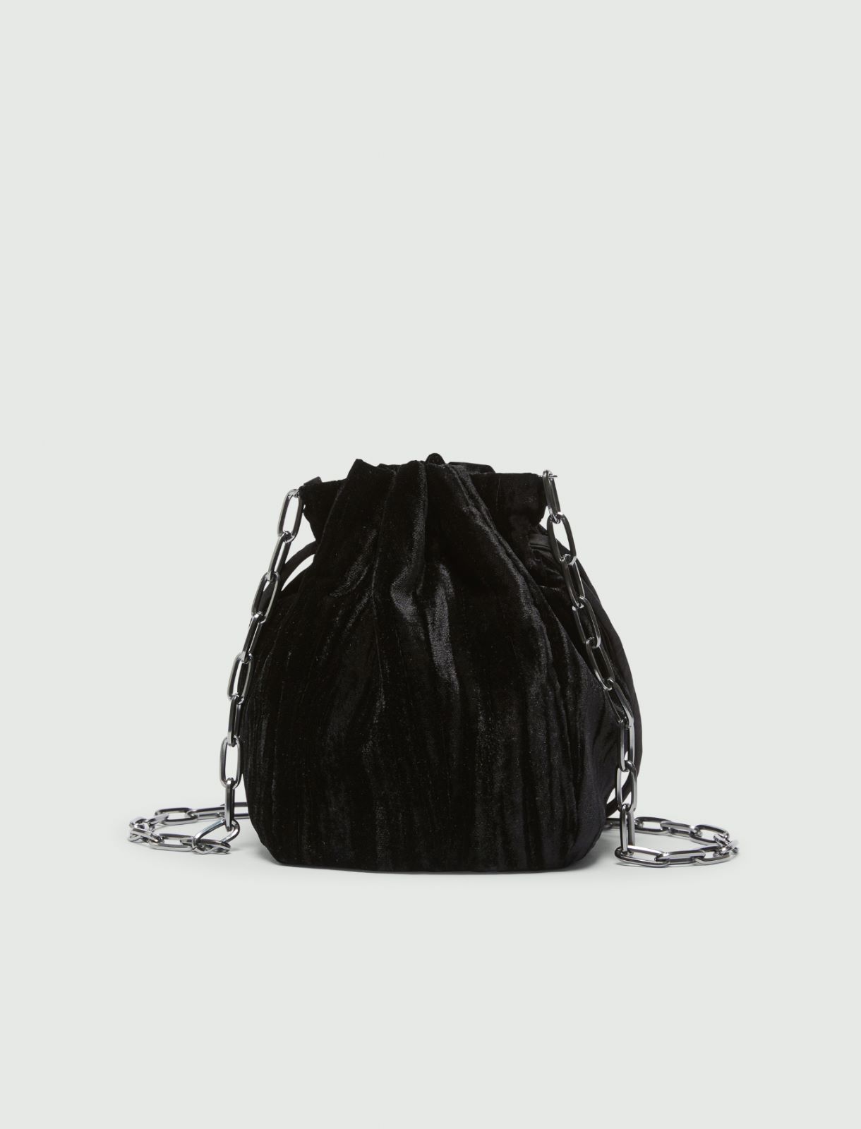 Velvet bag - Black - Marina Rinaldi
