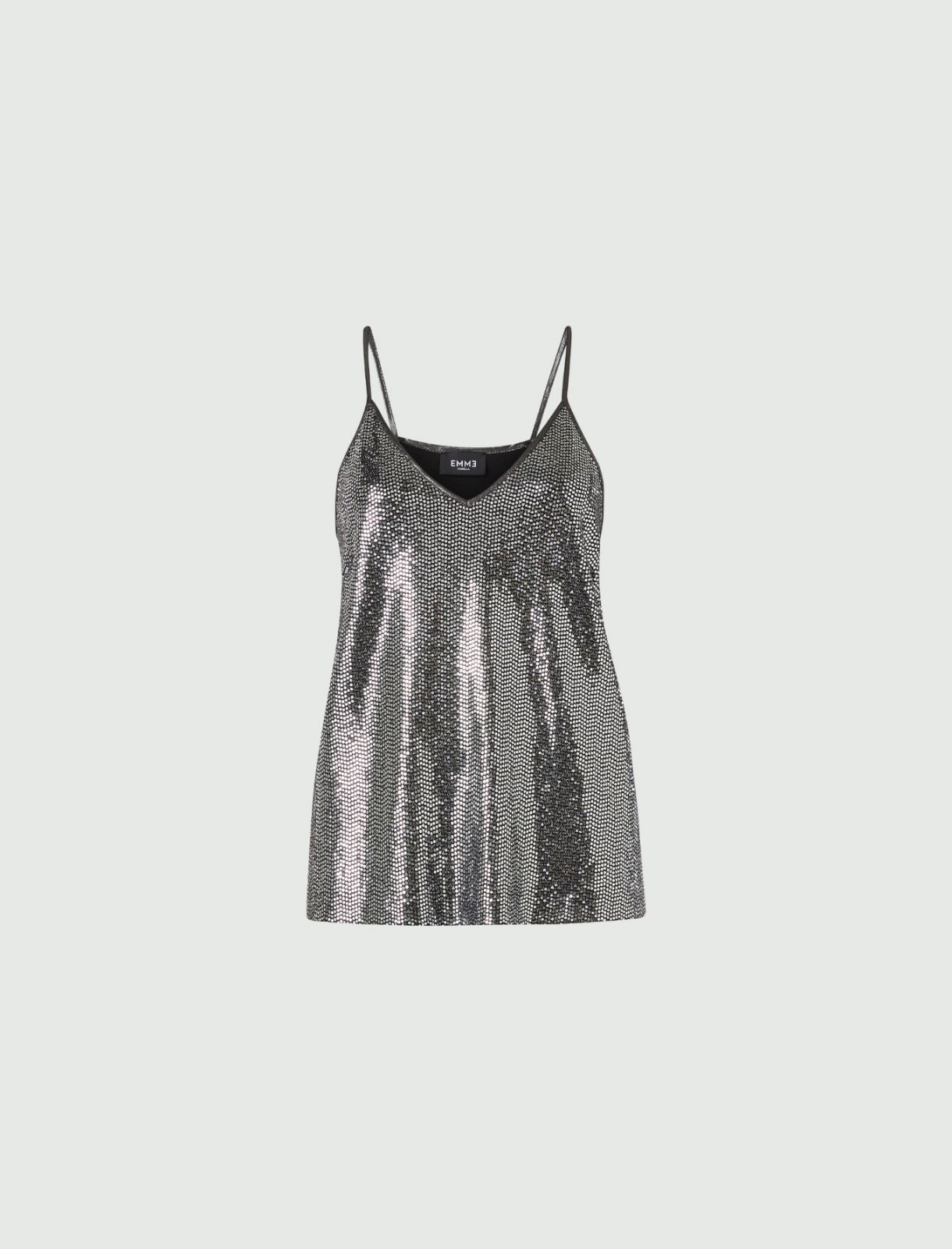 Jersey top - Silver - Emme 