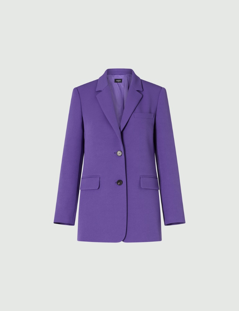 Single-breasted blazer - Purple - Emme  - 2
