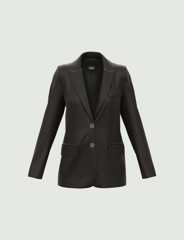 Patterned blazer - Black - Emme  - 2