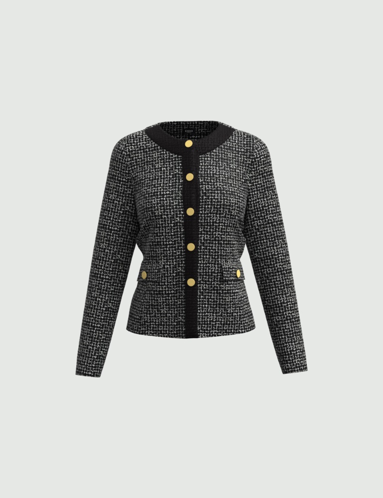 Tweed jacket - Black - Emme  - 2