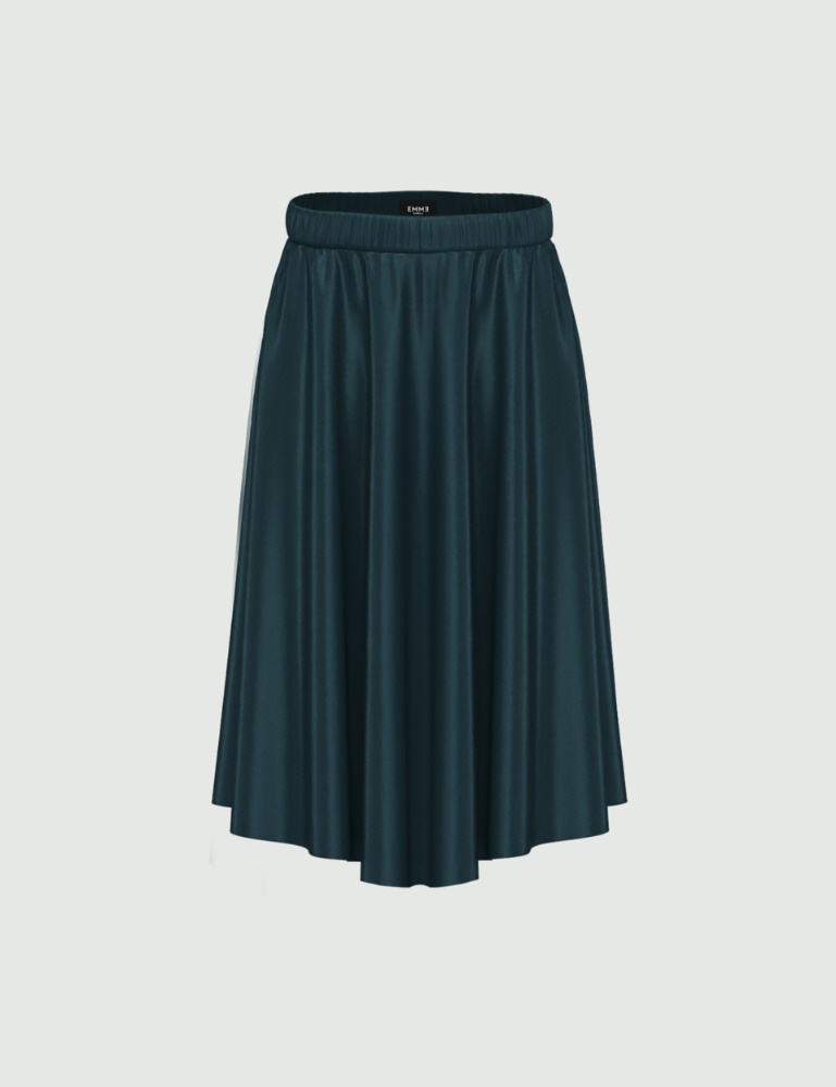 Falda de raso - Verde oscuro - Emme  - 2