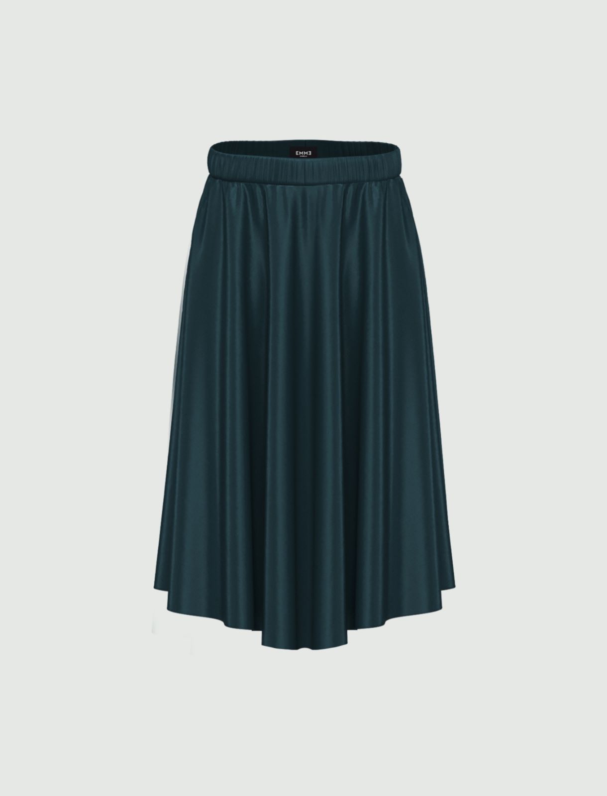Satin skirt - Dark green - Emme 