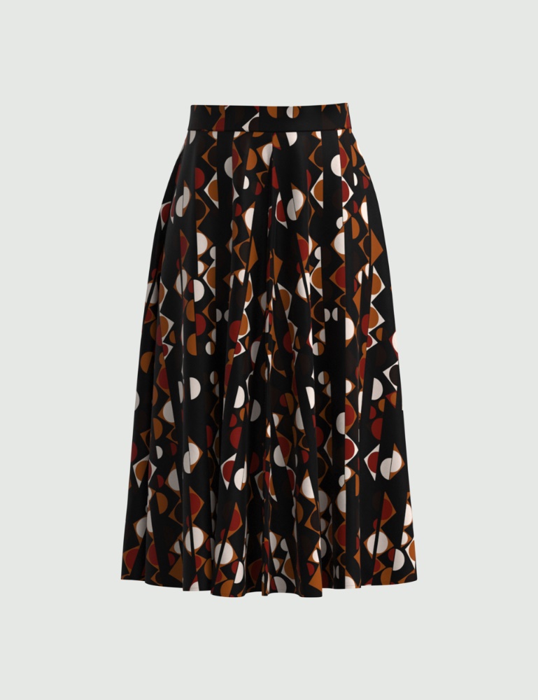 Patterned skirt - Black - Emme  - 2