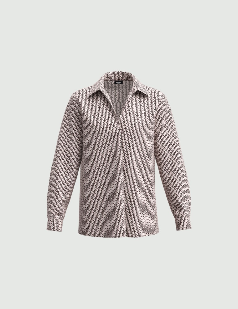 Patterned blouse - Cream - Emme  - 2