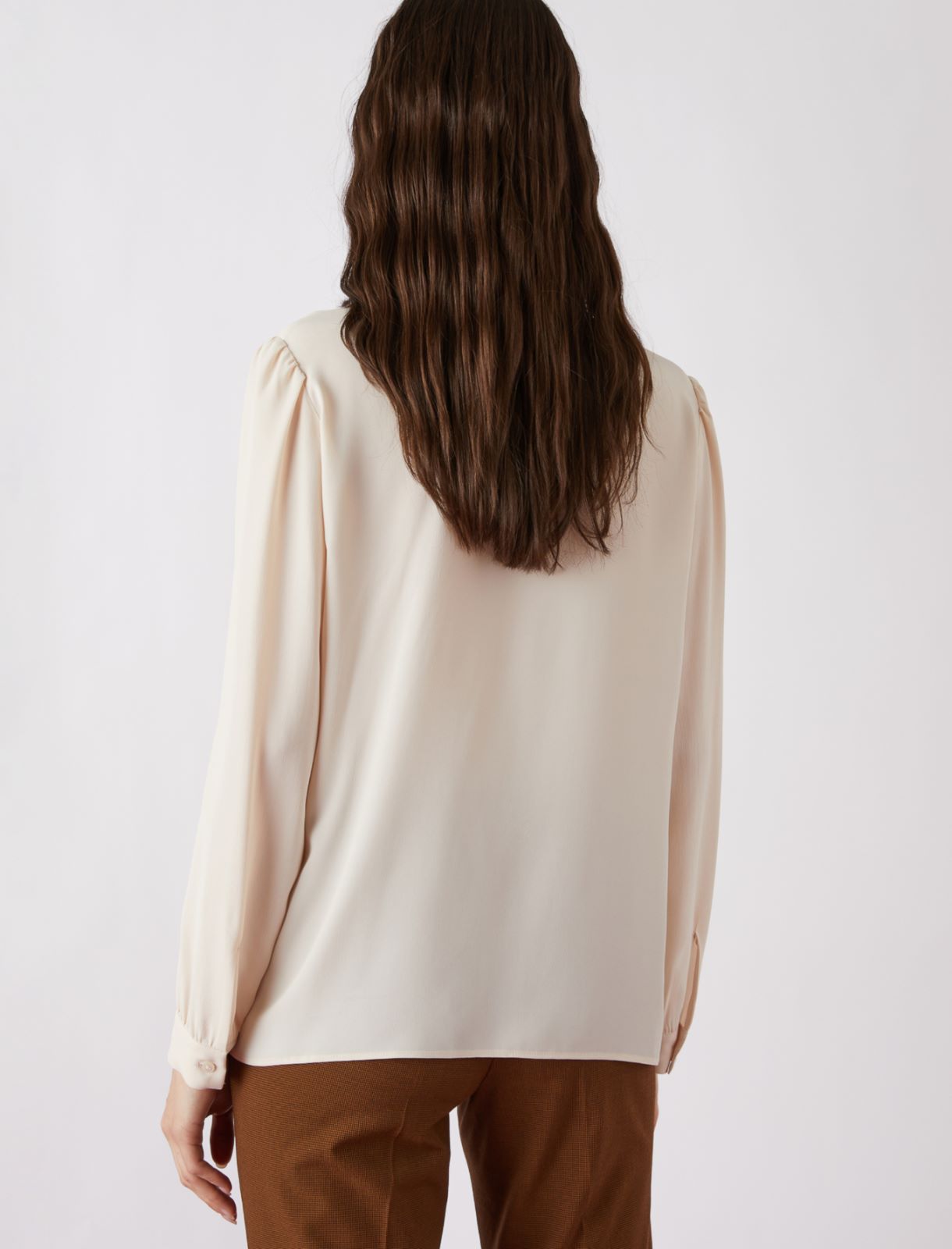Ruched shirt, cream | Marella