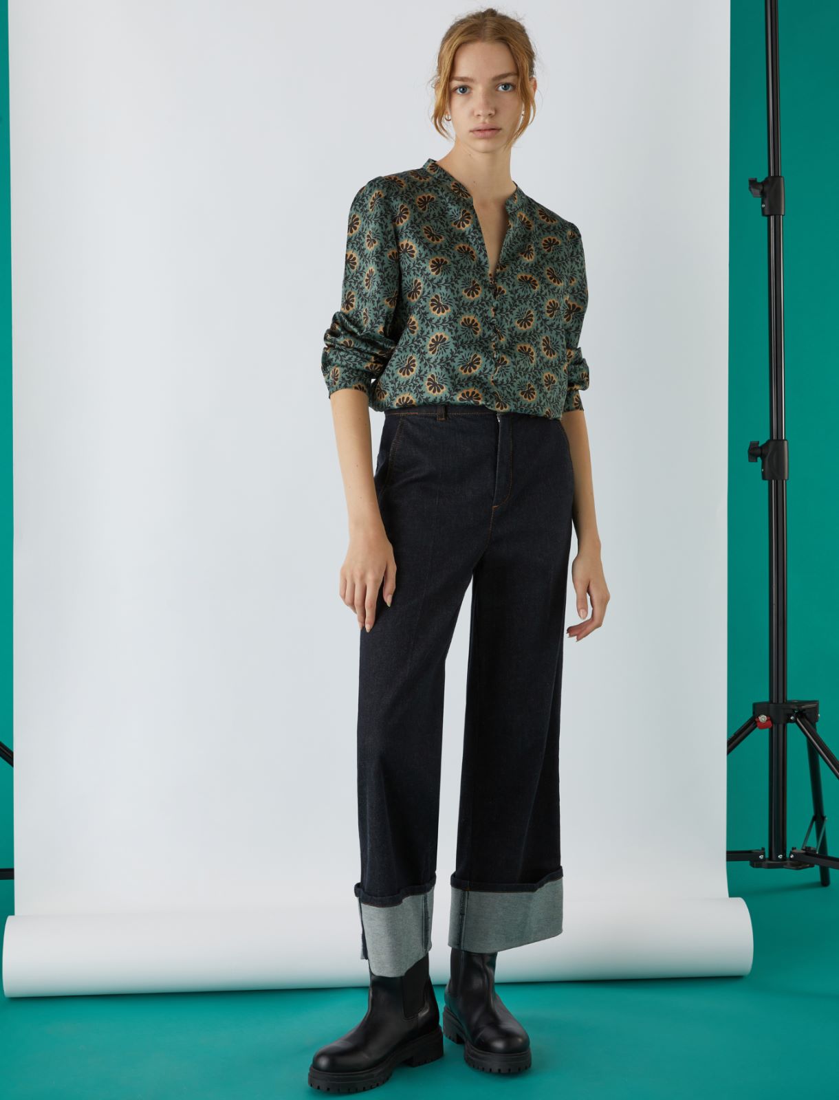 Patterned blouse - Topaz green - Marella