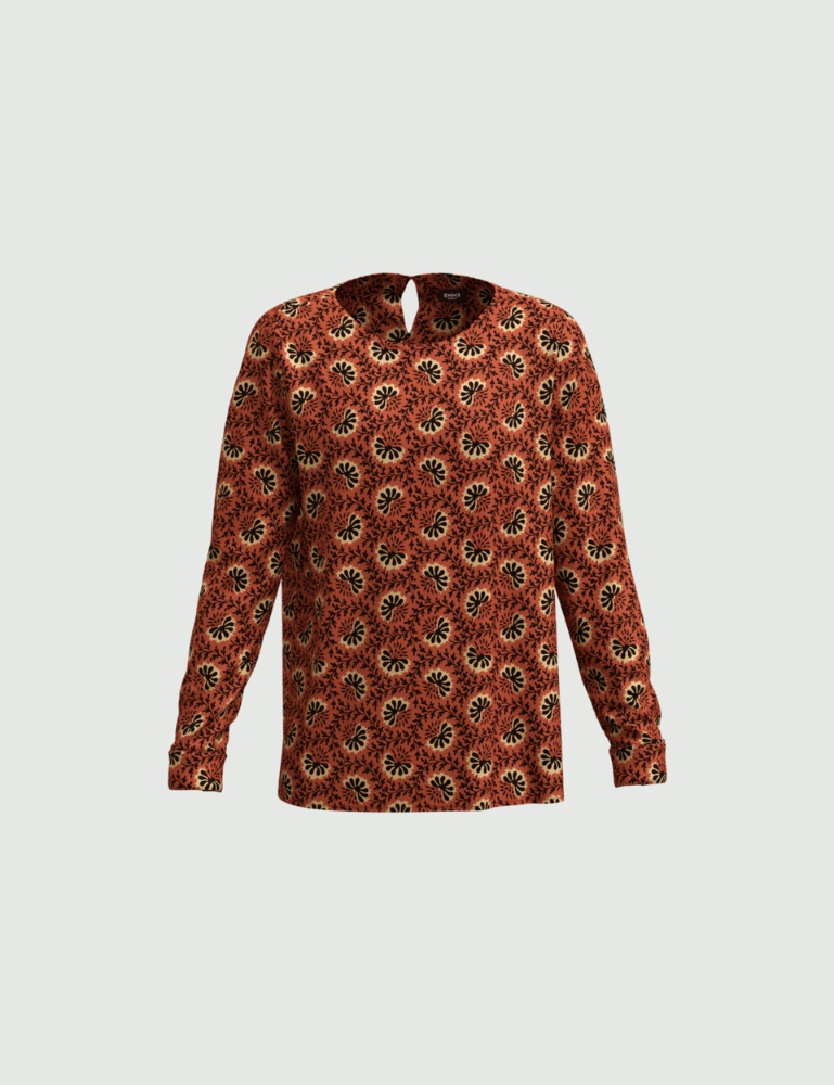 Twill blouse - Rust - Emme  - 2