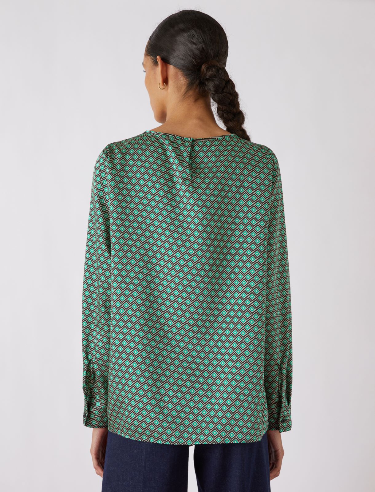 Twill blouse, apple green | Marella