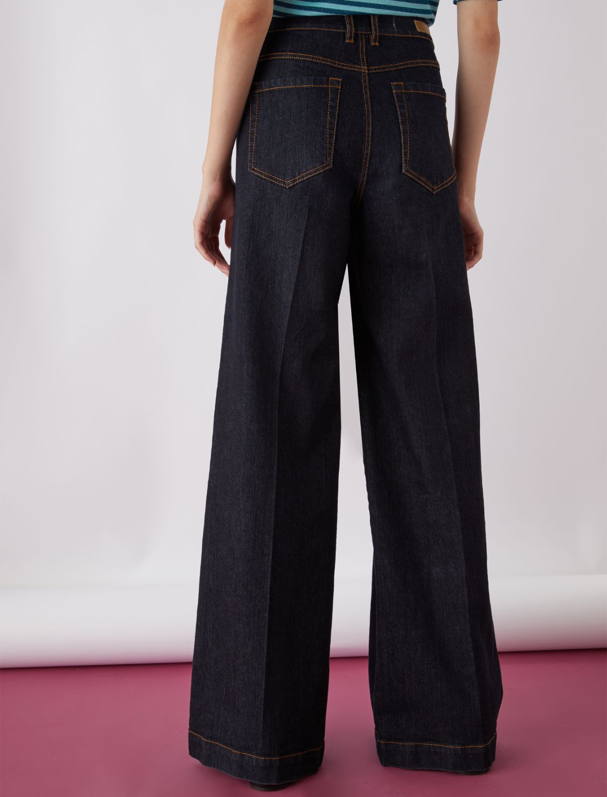 Jeans mit weitem Bein, jeansblau | Marella