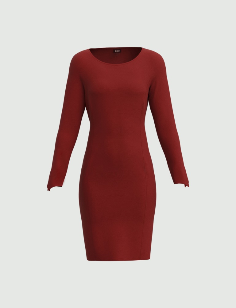 Sheath dress - Brick red - Emme  - 2