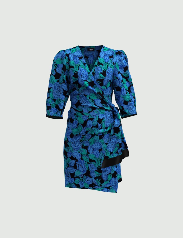Wrap dress - Cornflower blue - Emme  - 2