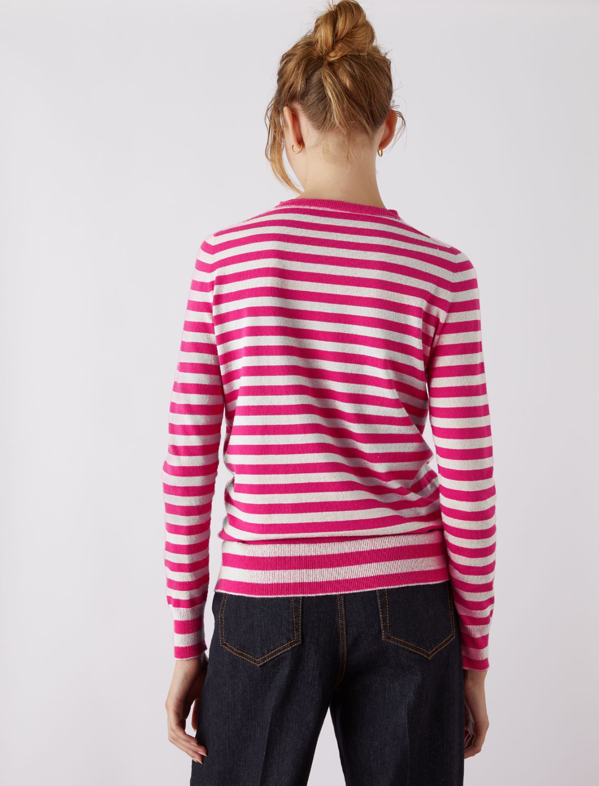 Striped sweater - Fuchsia - Marella - 2