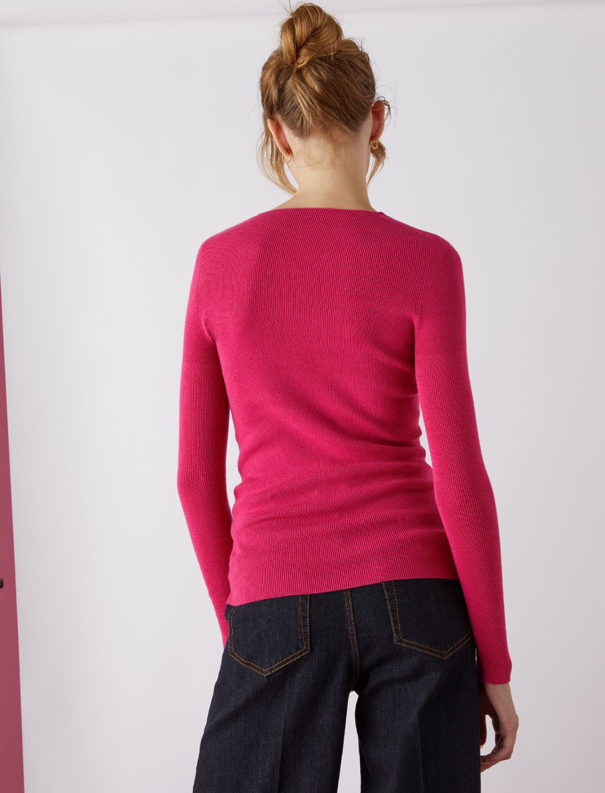 V-neck sweater - Fuchsia - Marella - 2