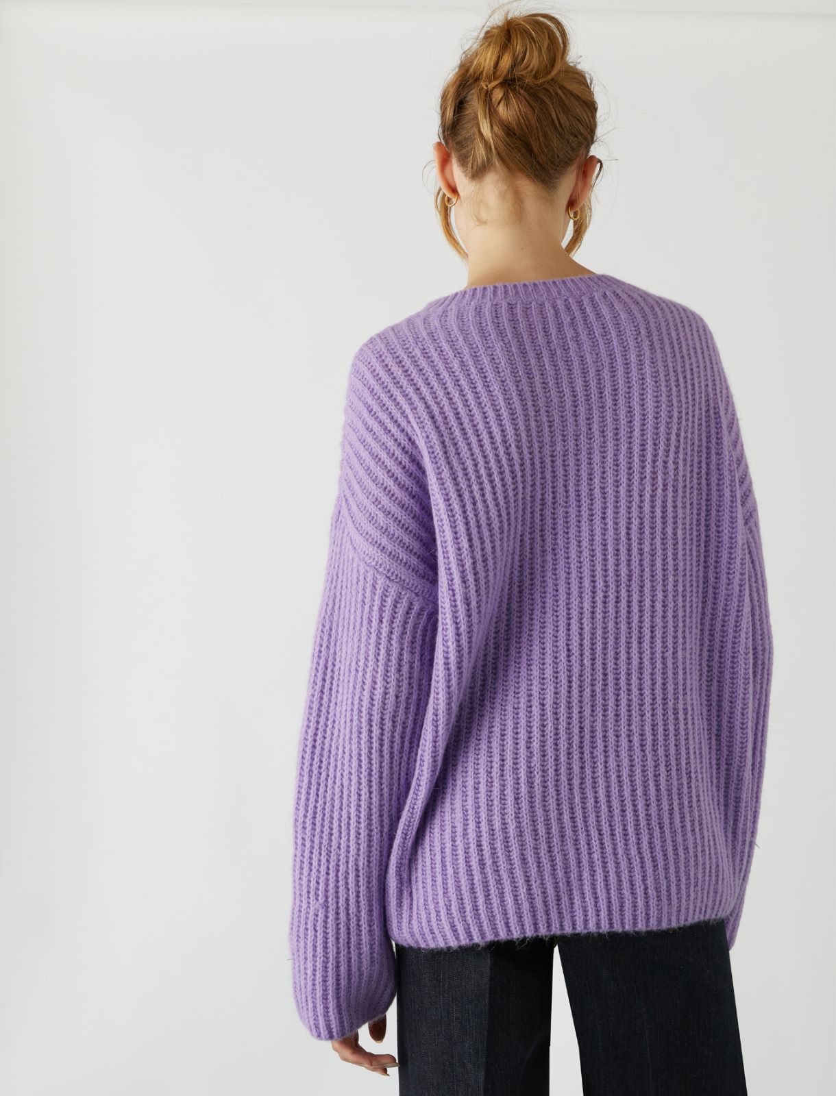 Oversized sweater - Lilac - Marella - 2