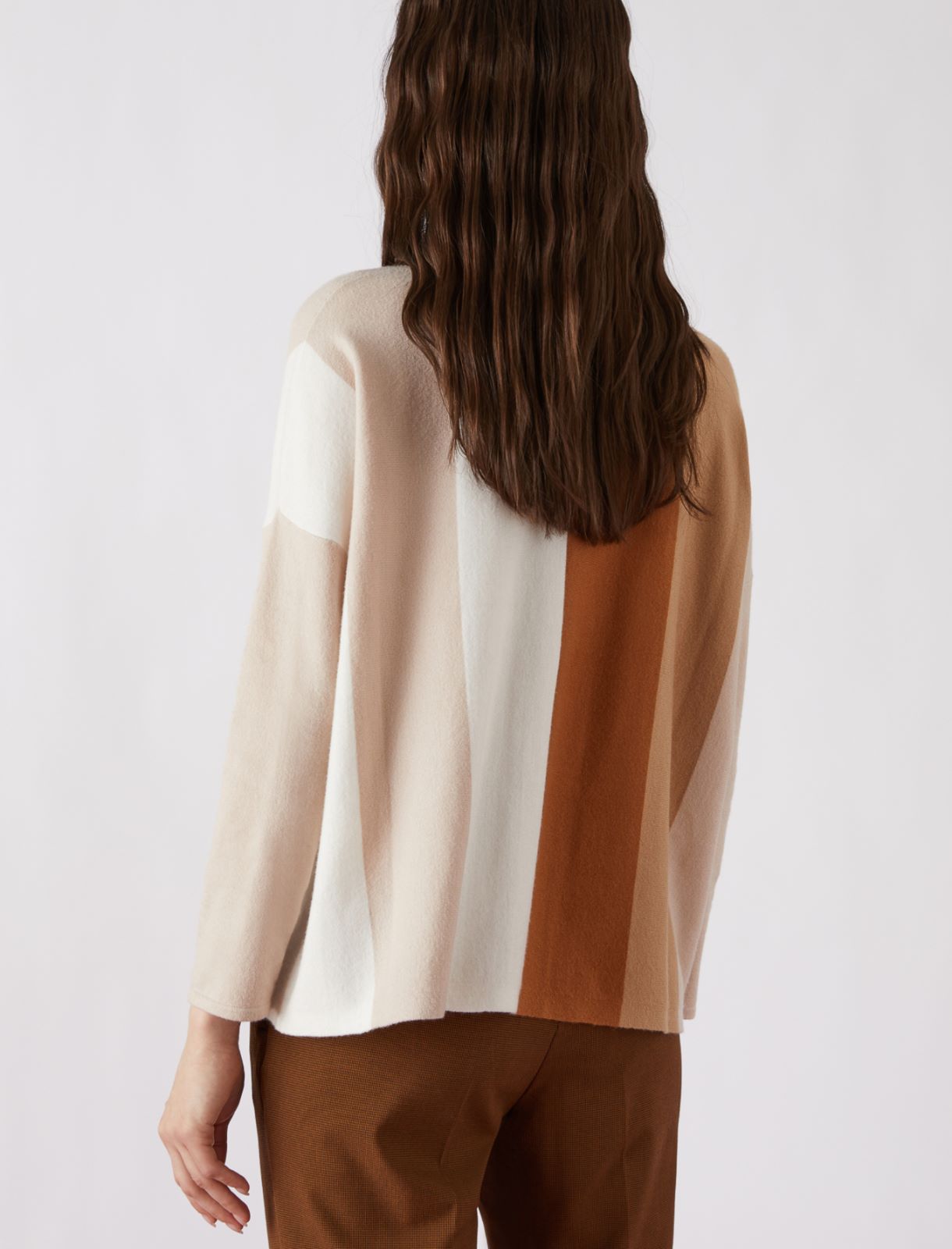 High-neck sweater - Biscuit - Marella - 2