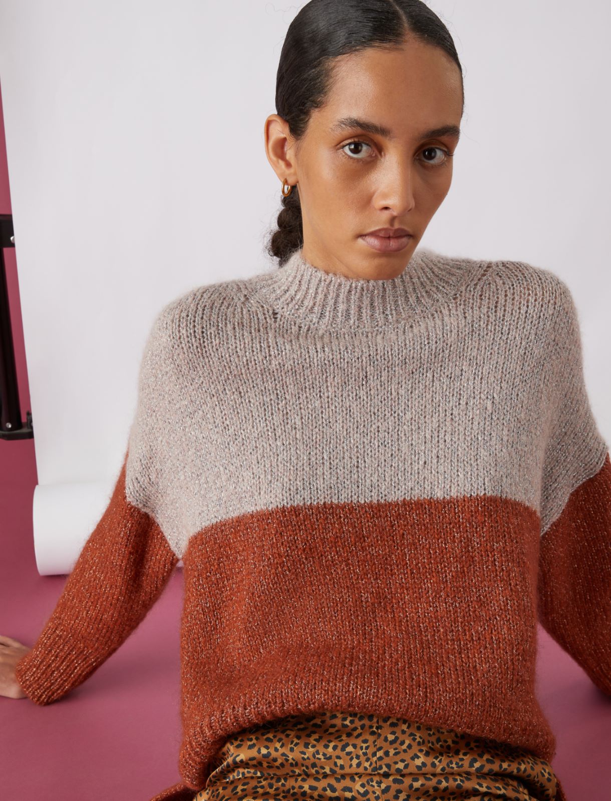 Mohair sweater - Rust - Marella - 3
