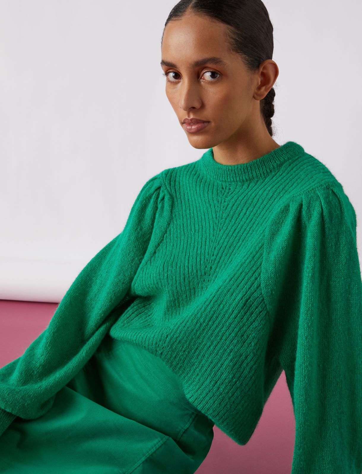 Mohair sweater - Avocado - Marella - 3