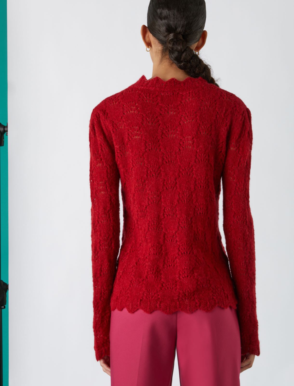 Patterned sweater - Strawberry - Marella - 2