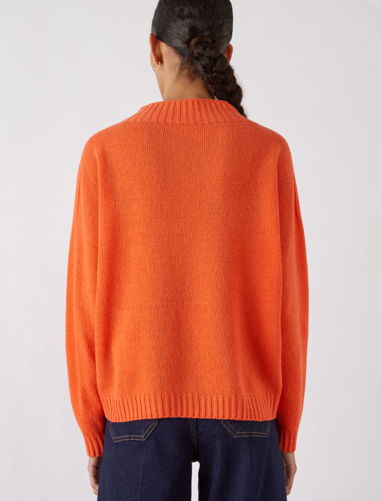 Fringed sweater - Orange - Marella - 2