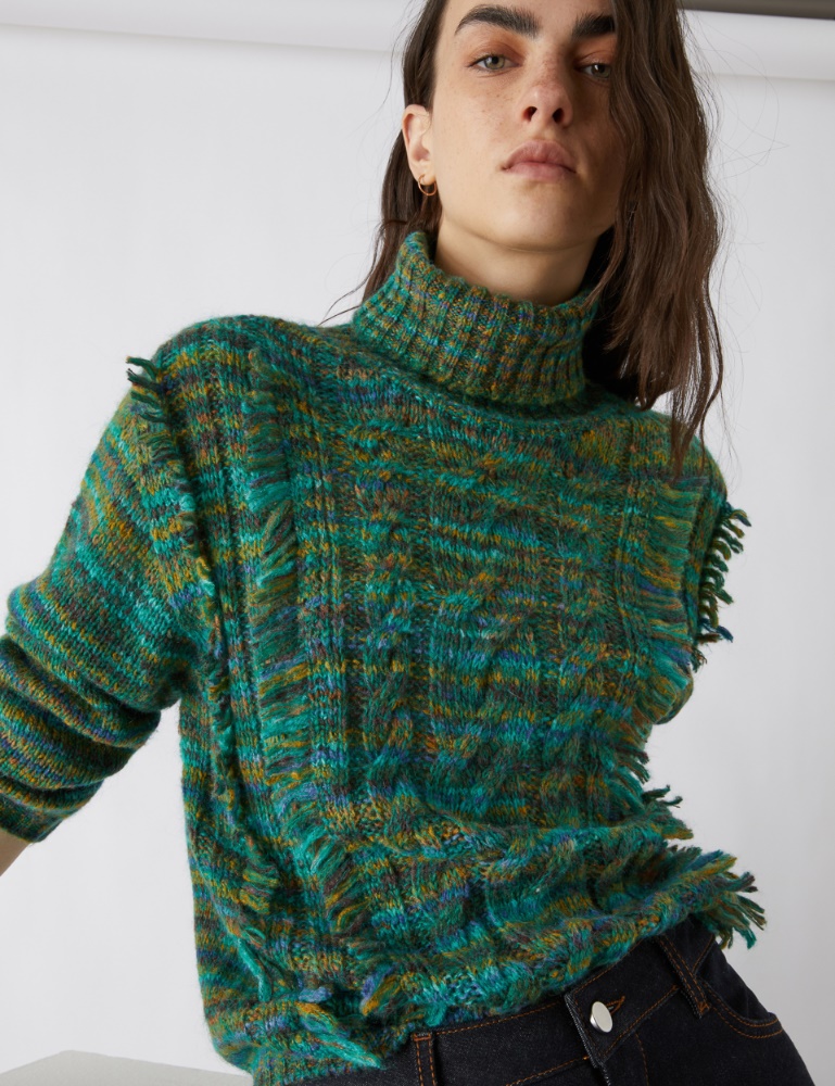 Multicoloured sweater - Green - Emme 