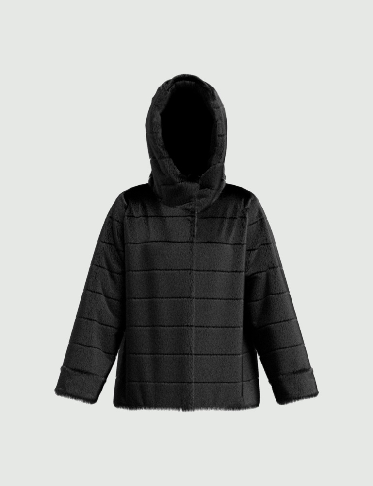 Plush padded jacket - Black - Emme  - 2