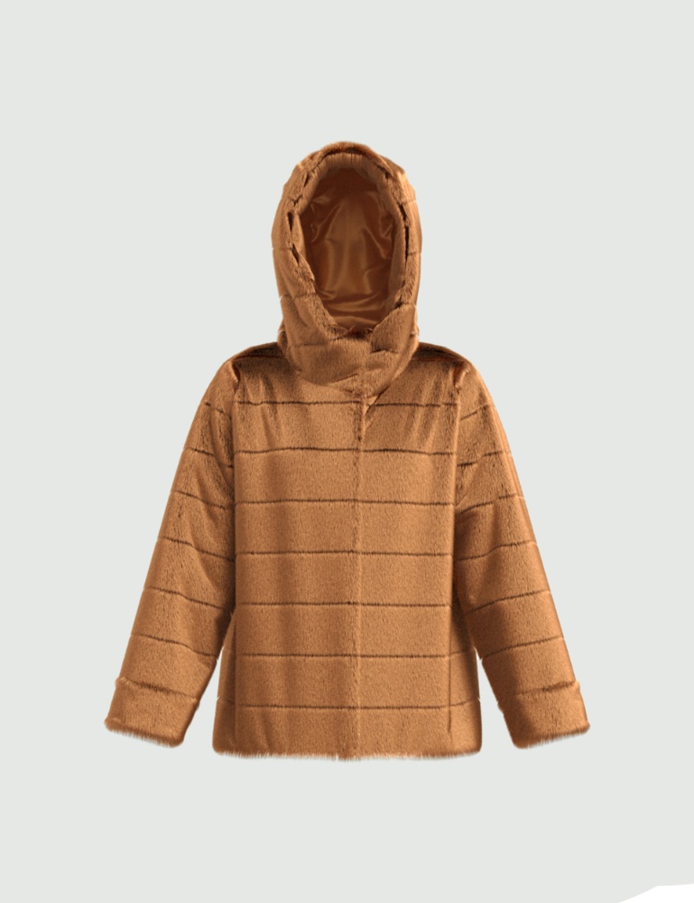 Plush padded jacket - Camel - Emme  - 2