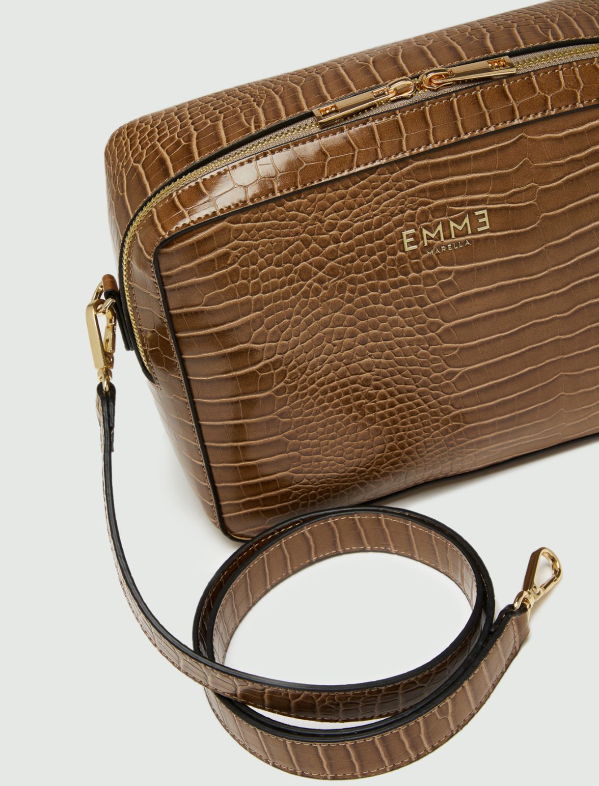 Logo bag, camel | Marella
