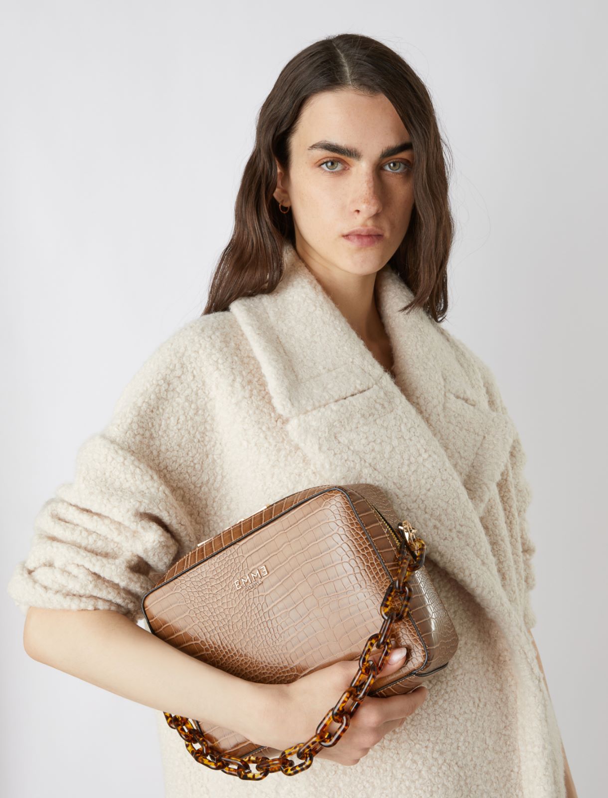 Logo bag, camel | Marella