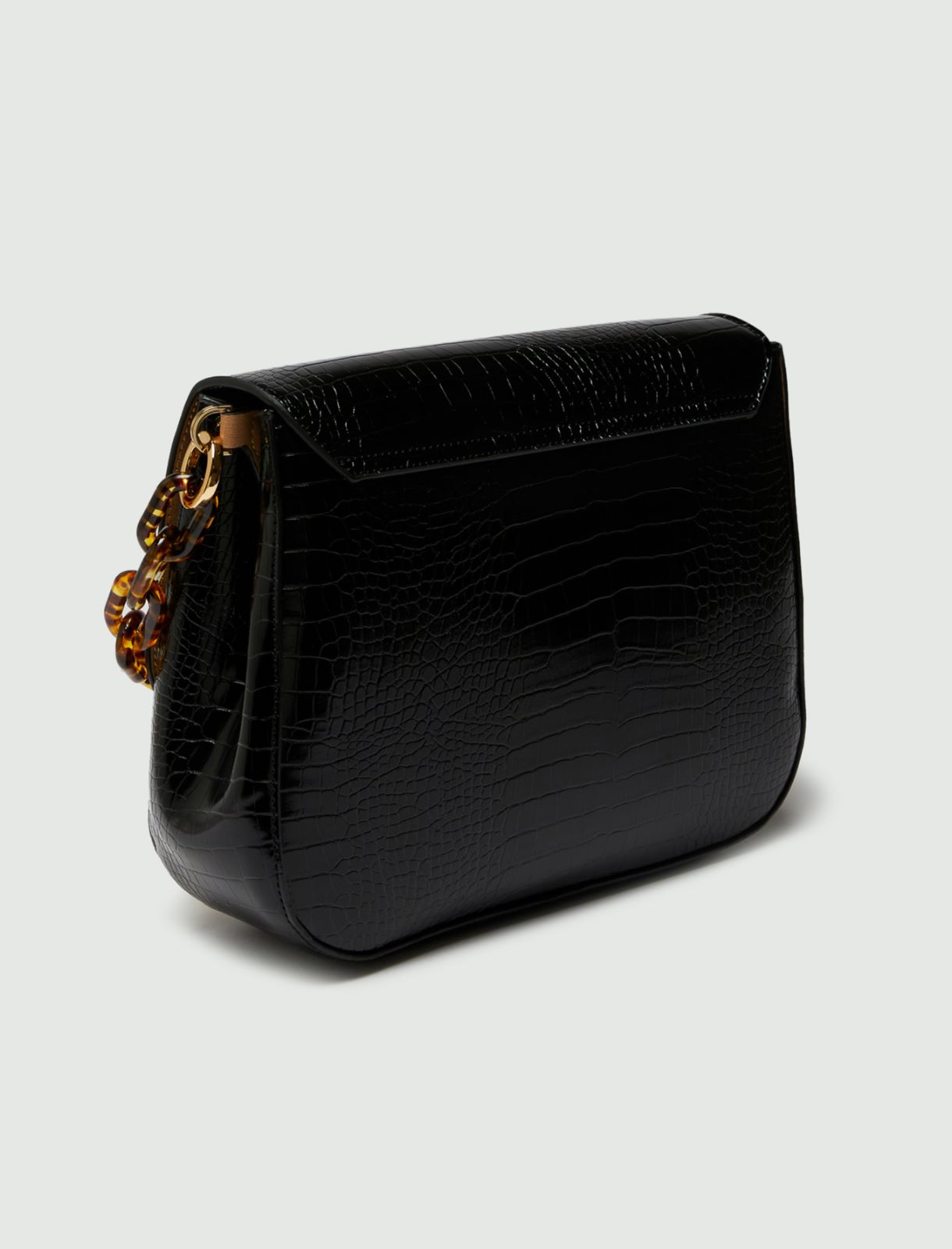 Sac imprimé croco, noir | Marella