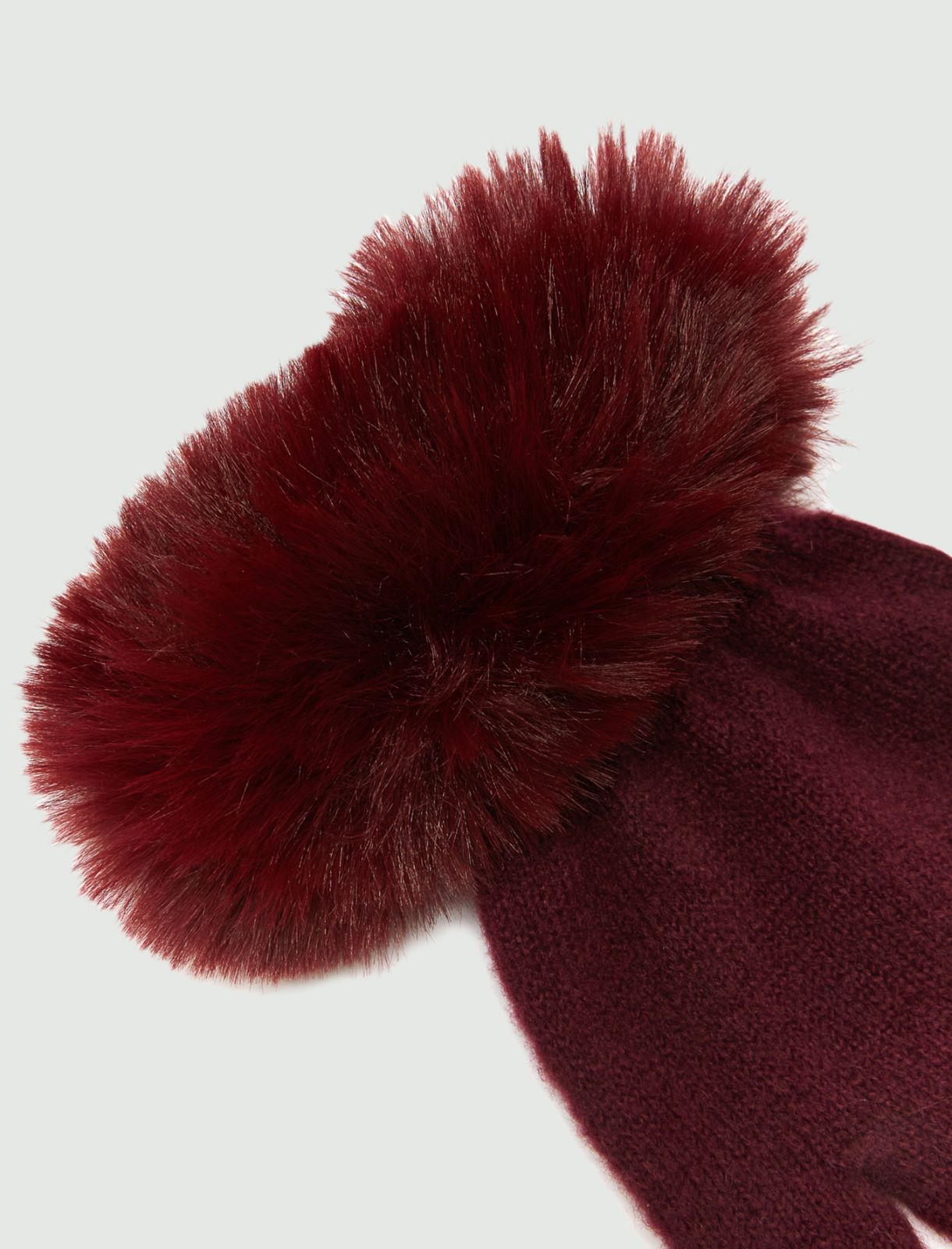 Knitted gloves - Bordeaux - Marella - 2