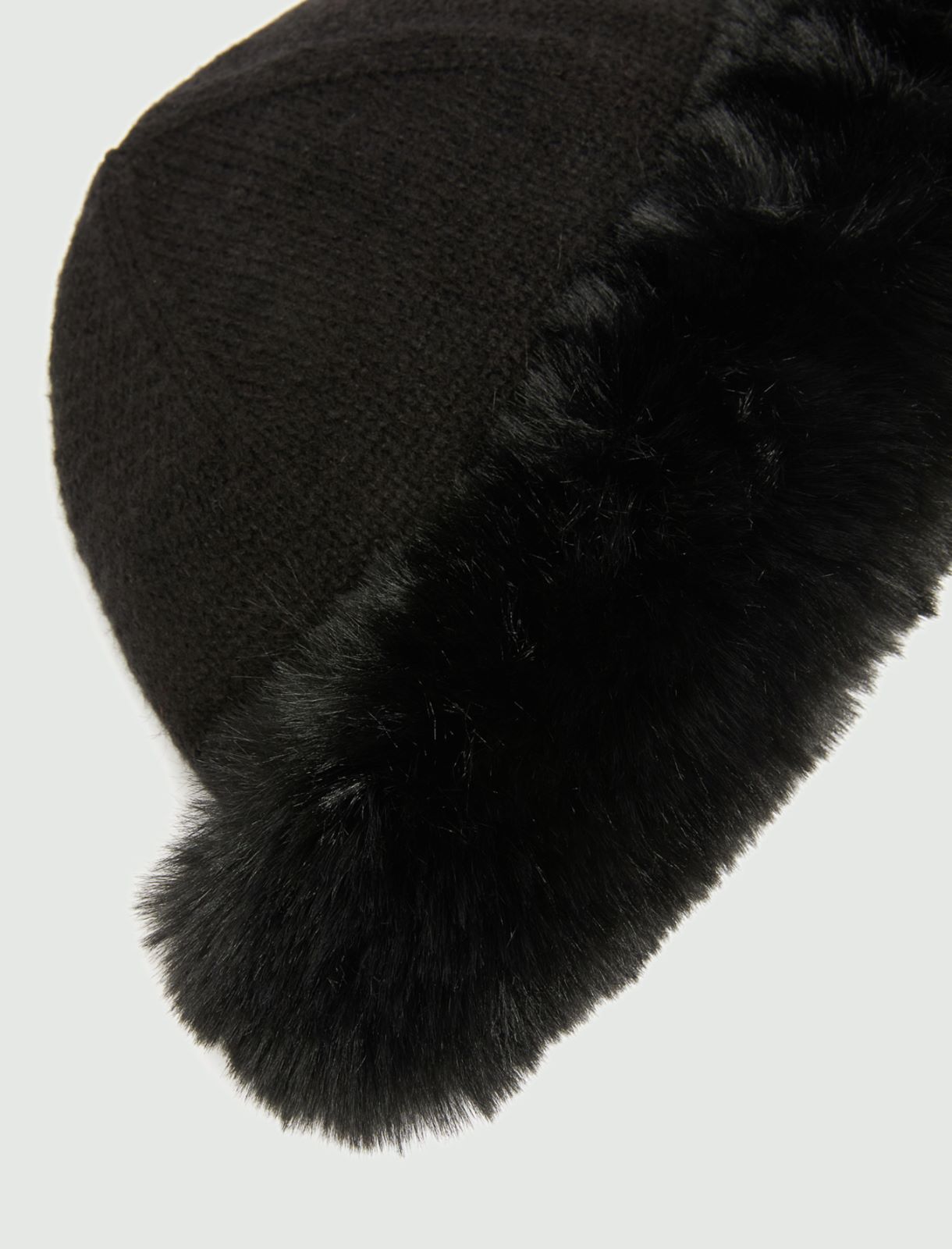 Wool-blend beanie hat - Black - Marina Rinaldi - 2